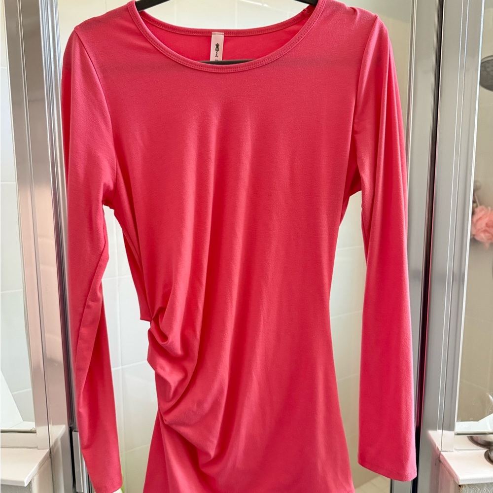 Vanilla Bay Vibrant CORAL Long Sleeve Top